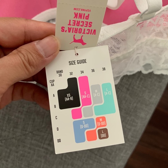 White lace bra PINK - Picture 5 of 6